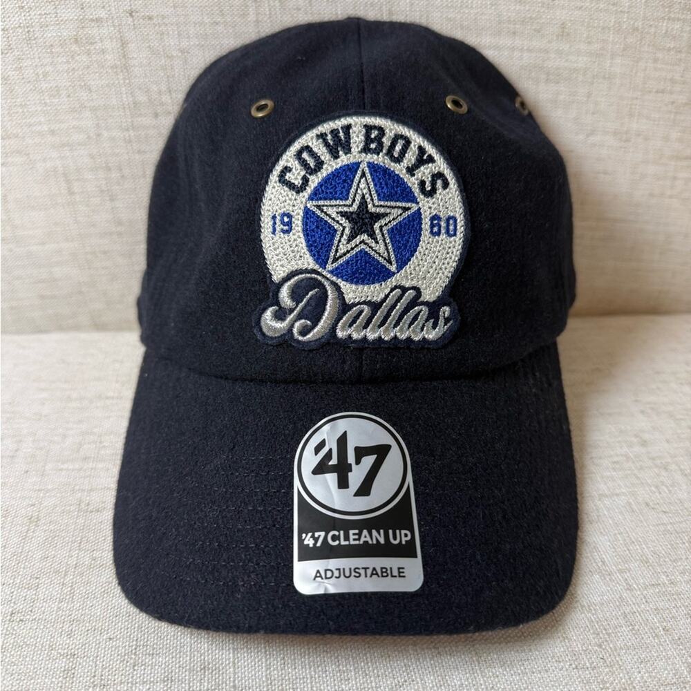 Unisex Stoney Clover Lane ’47 Navy Dallas Cowboys Field Goal Clean Up Hat